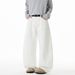 Men's Clothing Textured Pure Cotton Split Stitching Scimitar Pants Men's Autumn Silhouette Straight Loose Long Pants Trendy American Casual Pants_viptrois.com