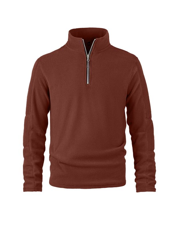 Men's Clothing Fleece Jacket Autumn And Winter Men’s Fleece Jacket – Winter Stand Collar Zip-Up Hoodie, Lightweight & Breathable For Casual Wear_viptrois.com