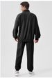 Men's Autumn And Winter Sports Sweater Loose Stand-up Collar Running Long Sleeve Half Zipper Casual Training Fitness Wear 41521_viptrois.com