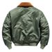 Men’s Winter Bomber Jacket – Thickened Quilted Lining, Faux Fur Collar & Utility Pockets (Military Green, Black, Navy, Oversized Fit)_viptrois.com