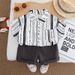 2025 New Cute Casual Thin Summer Set Baby Boy Cool Handsome Vertical Shirt Short Sleeve_viptrois.com