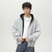 Men's Clothing Heavyweight Contrast Color Lining Hooded Sweatshirt Men's Autumn Loose Casual Cardigan Jacket Silhouette Trendy Coat_viptrois.com