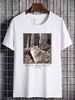 Vintage Wolf T Shirt Medium Alaska Homme Fashion Top For Everyday Wear Casual Stylish Breathable Comfortable Stretched Soft Slightly Unisex_viptrois.com