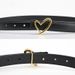 Women's new belt, simple, sweet, love buckle, versatile dress, decorative belt, hemmed jeans belt _viptrois.com
