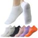 Glue yoga socks Pilates sports socks for women with grip Barefoot workout non-slip socks_viptrois.com