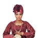 Women's Scarves New Beauty Strip Five Sponge Glue Heavy Flower Baotou Hat Headscarf Hat Ethnic Hat_viptrois.com