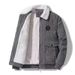 Men's Clothing Jacket Men's Loose Tops New Winter Velvet Thick Warm Cotton Jacket_viptrois.com