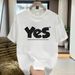 Men's Clothing Summer Heavyweight Pure Cotton Handsome Youth Short Sleeved T Shirt For Men And Women Trendy Street Loose Tops All Match Ins_viptrois.com
