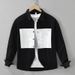 Splicing New Long Sleeved Shirt For Men, Fashionable And Versatile, Artistic And Casual Loose Top_viptrois.com