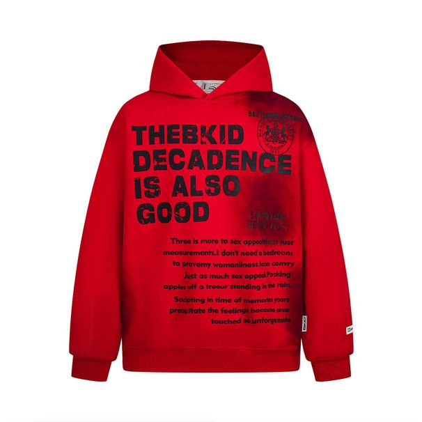 Spray Paint Dirty Letter Hoodie Men's Punk High Street Trend Niche Loose Casual Pullover Top Autumn Winter_viptrois.com