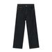 Original Color Jeans Korean Style Versatile Loose Slim Drape Straight Trousers Unisex_viptrois.com