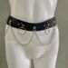 Punk Style Decorative Harness Exaggerated Wide Rivet Chain Belt Internet Celebrity Performance Waist Accessory_viptrois.com