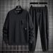 Men's Clothing Spring And Autumn Round Neck Sweatshirt Loose And Comfortable Sweatpants Large Size Casual Sports Suit_viptrois.com