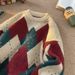 Pure Round Neck American Retro Christmas Sweater For Men Winter Melad Knit Chinese Regular Long Sleeve Sweet Pullover_viptrois.com