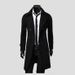 Men's Autumn And Winter Long Double-breasted Trench Coat Men's Woolen Coat Slim Tweed Coat Men_viptrois.com