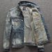Men's Clothing Retro Blue Denim Jacket Trendy Loose Stretch Jacket Washed Nostalgic Versatile Denim Top_viptrois.com