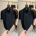 boy 2023 Summer Men's New V-Neck Short T-Shirt Business Casual Stylish Versatile Fashion Solid Color Turn-Down Collar Half_viptrois.com