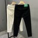 Men's White Pants Men's Trendy Youth Simple Casual Jeans Style Slim-Fitting Straight Elastic Trousers_viptrois.com