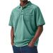 Men's Clothing Digital Printing Button Shirt Short Sleeved T Shirt_viptrois.com