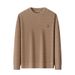 Men's Clothing New Autumn And Winter Plus Velvet Sweater, Half Turtleneck, Thickened One Piece Velvet, Warm Knitted Bottoming Shirt Top_viptrois.com