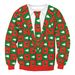 Pure 2024 Independent Station Christmas 3D Crew Neck Loose Pullover Men's Digital Print Sweatshirt European And_viptrois.com