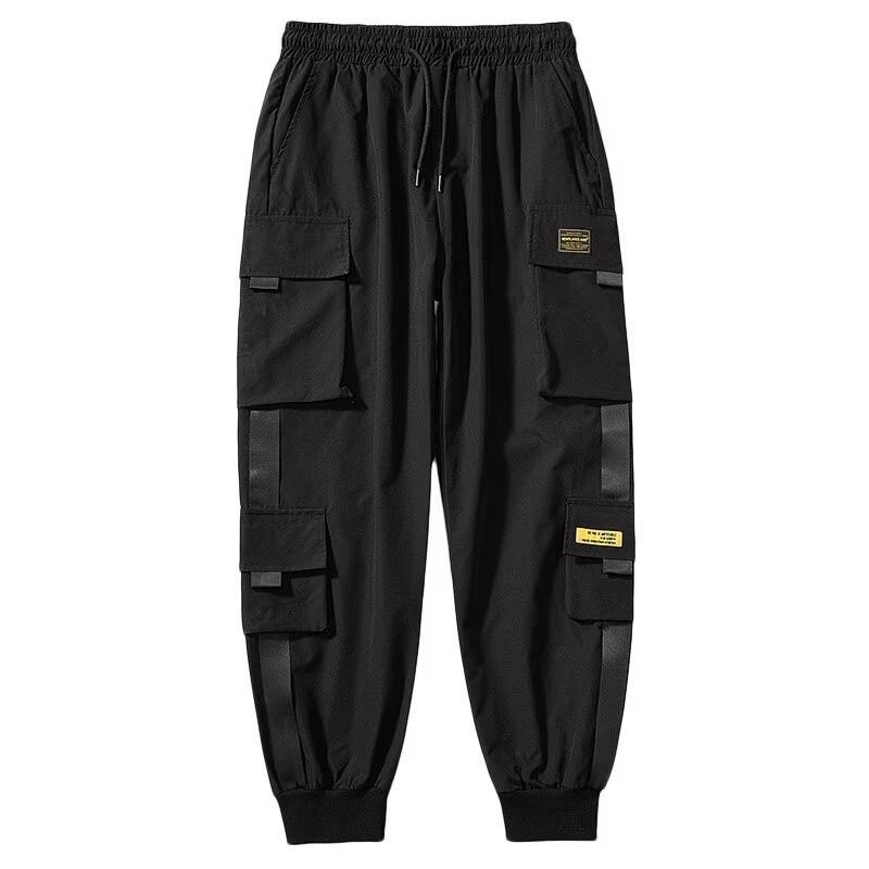 Streetwear Cargo Pants – Military Utility Joggers With Multi-Pocket Design & Adjustable Cuffs (Black/Grey/Khaki/Army Green, S-5XL)_viptrois.com