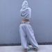 Men's Clothing Retro High Street Wide Leg Splicing Sports Pants Sweatpants_viptrois.com