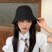 Double-Sided Fisherman Bucket For Women, Korean Style, Trendy And Versatile, Summer Thin Breathable Face Covering,_viptrois.com