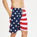 American Flag Quick-Dry Loose Beach For Men Plus Size Five-Point Swim Trunks Shorts_viptrois.com