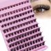 120pcs Cluster Lashes 8-16mm Wispy Individual Lashes Natural Look Lashes D Curl Fluffy Cluster Lashes DIY Eyelash Extension_viptrois.com