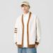Japanese Style Retro Knitted V-Neck Long Sleeve Cardigan Sweatshirt Men's Spring And Autumn Versatile Casual Jacket_viptrois.com