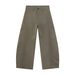 Men's Clothing Korean Style Solid Color Minimalist Wide Leg Pleated Curved Casual Trousers Versatile Everyday Fashion_viptrois.com
