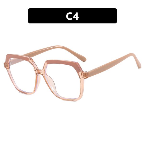 Women's Glasses Color Matching Irregular Flat Glasses New Fashion Glasses Frame Ins Personality Glasses Frame Trend_viptrois.com