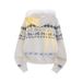 Wool Collar Hooded Cardigan Sweater Jacket For Autumn And Winter New Loose Knit Sweater_viptrois.com