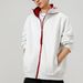 Zipper Cardigan Sweatshirt Men's Design Sense Splicing Hooded Jacket College Style Couple Top_viptrois.com