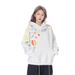 American High Street Hand-painted Graffiti Print Hooded Unisex Autumn Winter Vibe Trend Pullover Loose Fit Sweatshirt_viptrois.com