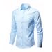 Men's Clothing Men's Long Sleeved No Iron Business Formal Fit Korean Style Professional Working Men's White Casual Suit Shirt_viptrois.com