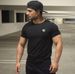 Muscle Brothers Summer New Round Neck Sports Fitness Short Sleeve Breathable Leisure Training Men's T-shirt Trendy_viptrois.com
