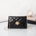 Fashion Quilted Crossbody Bag For Women - Triangle Lock Shoulder Purse Versatile Casual & Office Handbag_viptrois.com