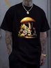 Frog Playing Guitar Mushroom Cottagecore T Shirt Cottage Homme Comfortable Designer Clothes Top For Everyday Wear Stretched Streetwear Fashion_viptrois.com
