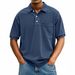 Men's Clothing Lapel Short Sleeve Pullover Casual T Shirt Button Shirt_viptrois.com