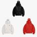 Men's Clothing Autumn And Winter New Letter Embroidered Double Hooded Hoodie Ninja Mask Unisex Fashion Brand Sweater_viptrois.com