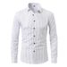 Men's Clothing New Stretch Shirt Men's Long Sleeve Thin Cross Border Men's Fashion Men's Shirt Youth Men's Tops Slim Pure_viptrois.com