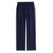 Men's Clothing Men's Linen Pants - Breathable Loose Fit High Waist Straight Leg Casual Trousers For Summer (Natural, Grey, White, Navy)_viptrois.com