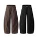Men's Clothing Rivet Splicing Deconstruction Scimitar Wide Leg Casual Pants Men And Women Loose Mopping Long Pants_viptrois.com