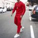 Men's Casual Long Sleeve Outfit Set – Trendy Two-Piece (Breathable Poly-Cotton Blend) For Spring & Fall_viptrois.com