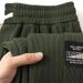 Men's Clothing Thin Ice Silk Casual Pants Pleated Trend Advanced Drape Loose Straight Sports Pants_viptrois.com