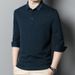Autumn And Winter New Long Sleeve Wool Blended Shirt Men's Casual Top_viptrois.com