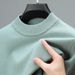 Men’s Sweater – Winter-Ready Acrylic Blend, Textured Ribbed Hem, Office-to-Weekend Versatility (Beige/Orange/Green/Blue/Grey/Navy/Black)_viptrois.com