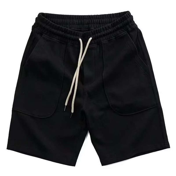 Men's Clothing Men's Knitted Sports Shorts Casual Japanese Retro Style Drawstring Loose Five Point Pants Trendy_viptrois.com